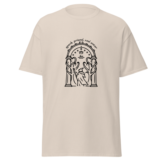 Lord Of The Rings Doors of Durin Unisex T-Shirt (Black Edition)