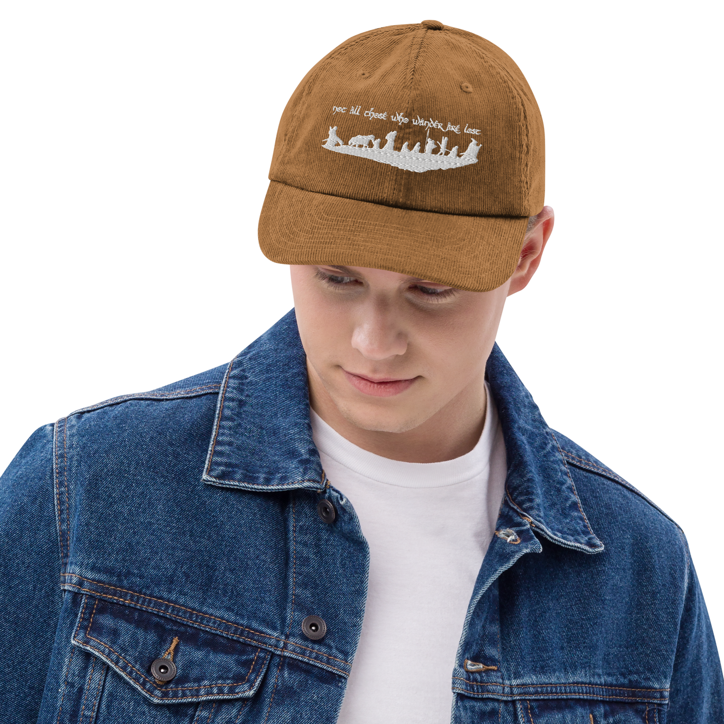 "Not All Those Who Wander Are Lost" Corduroy Hat