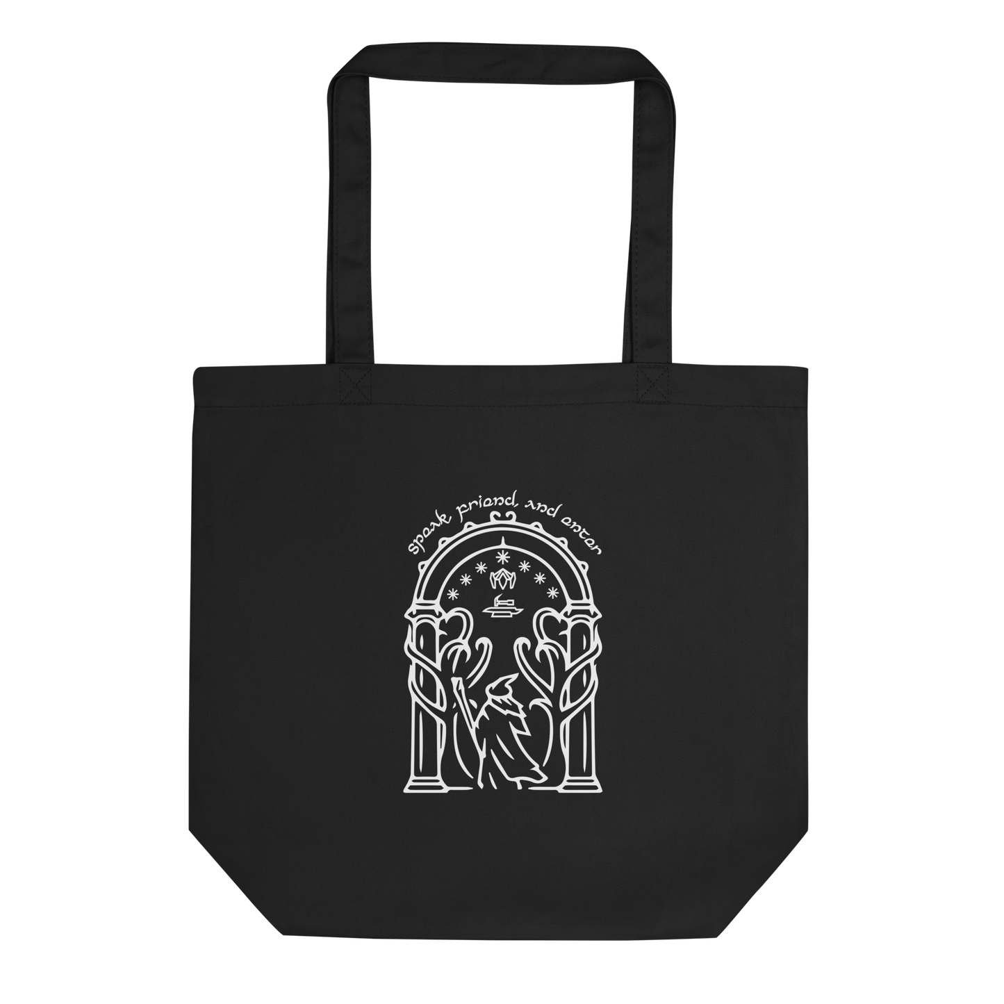 Lord Of The Rings Doors of Durin Eco Tote Bag (White Edition)