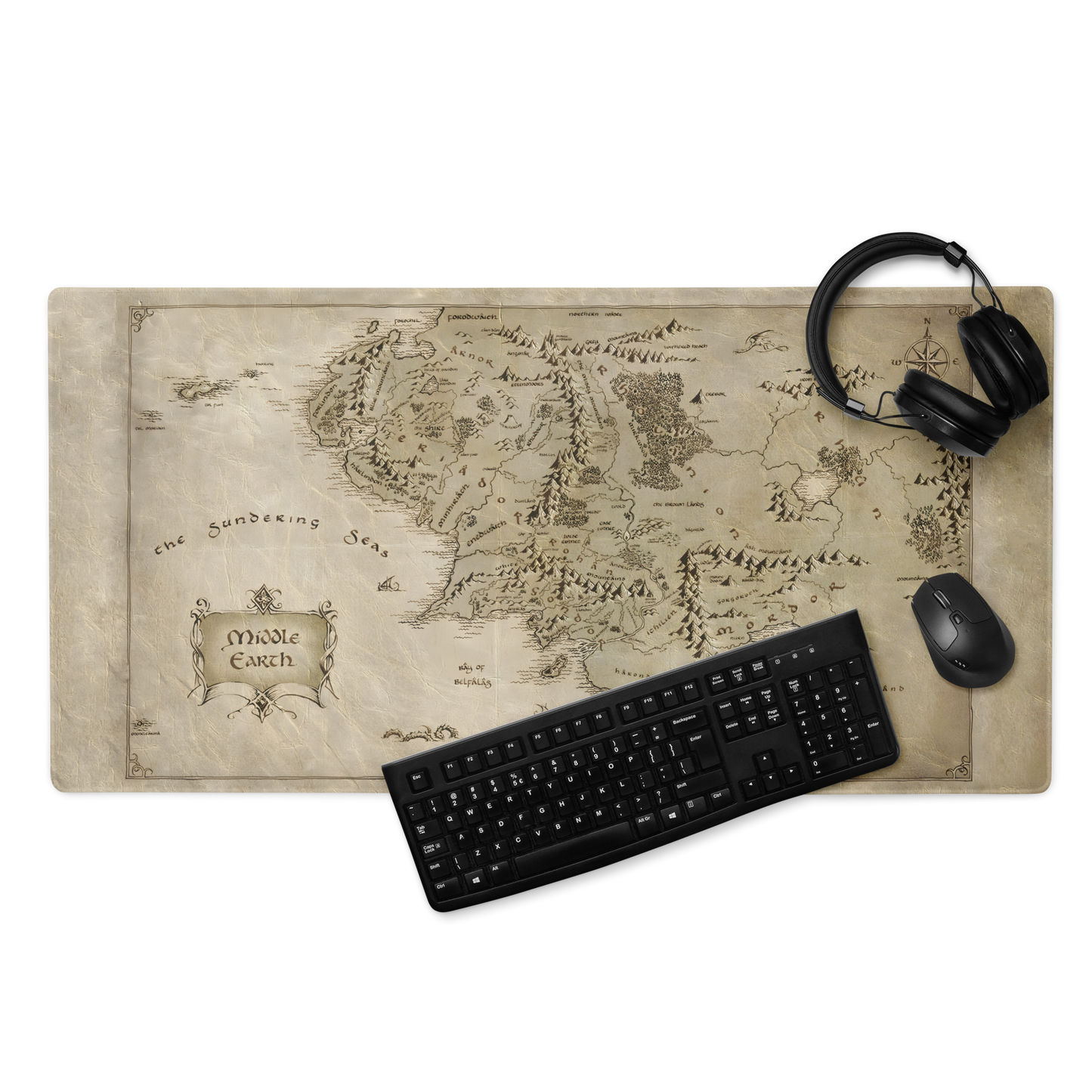 Lord of the Rings Map Gaming Mousepad - Middle-earth Journey