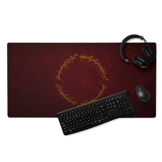 One Ring Inscription Gaming Mousepad (Red Edition)