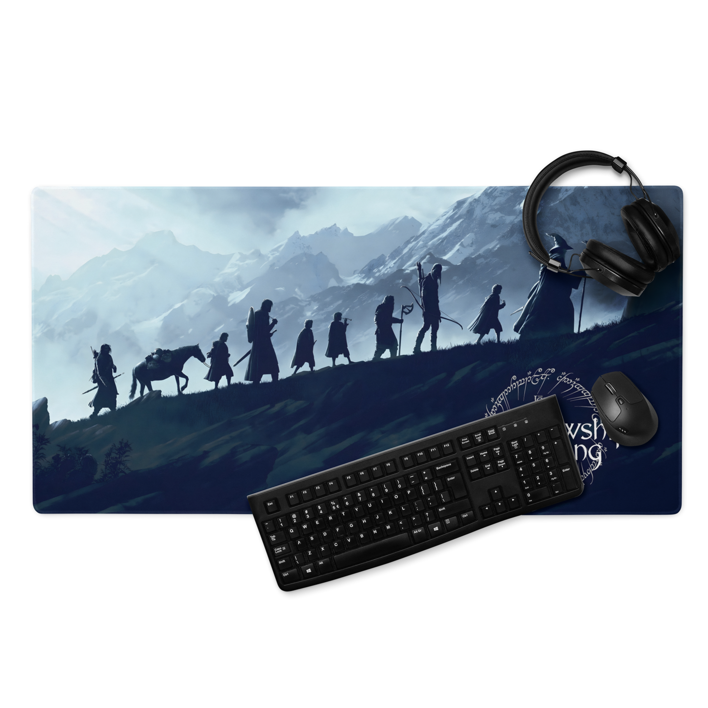 Fellowship of the Ring Gaming Mousepad (Dark Edition)