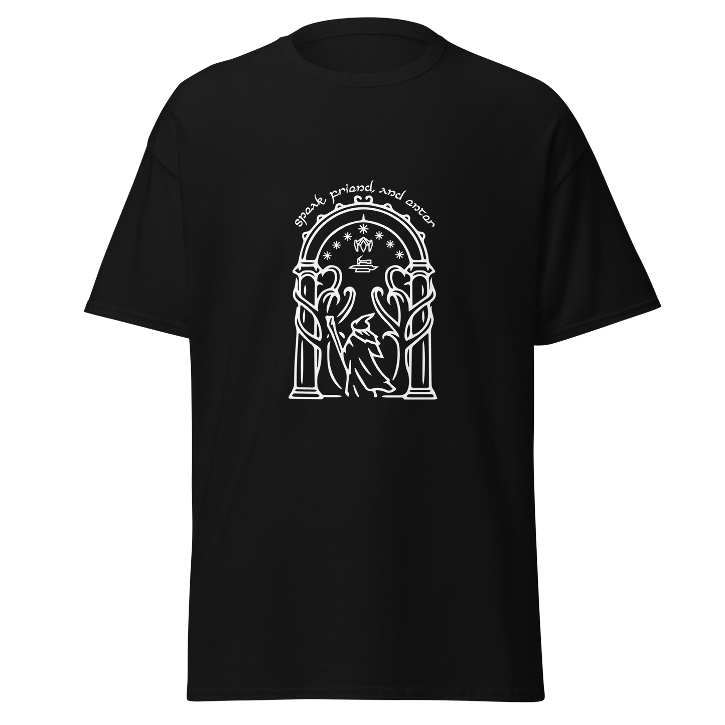 Lord Of The Rings Doors of Durin Unisex T-Shirt (White Edition)