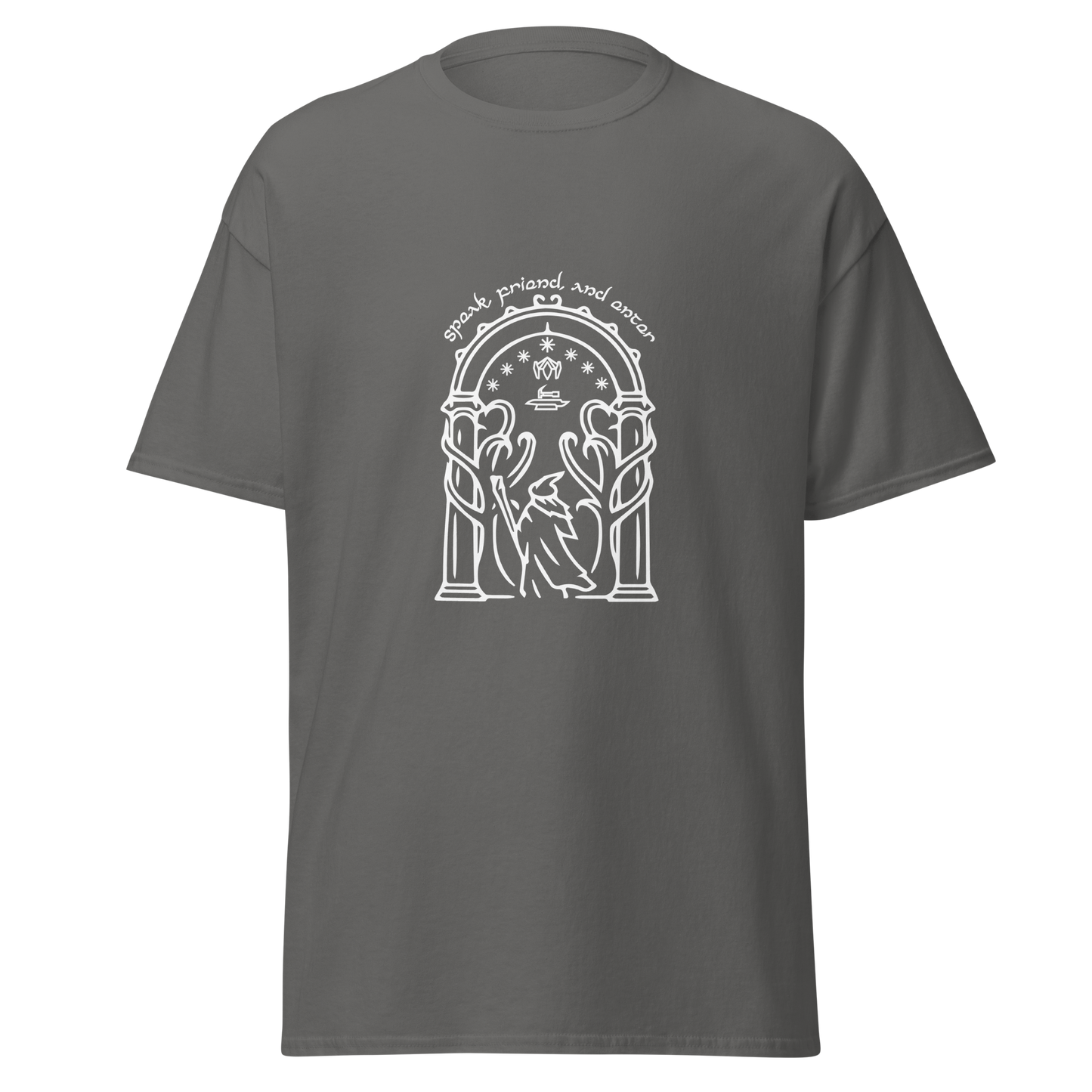 Lord Of The Rings Doors of Durin Unisex T-Shirt (White Edition)