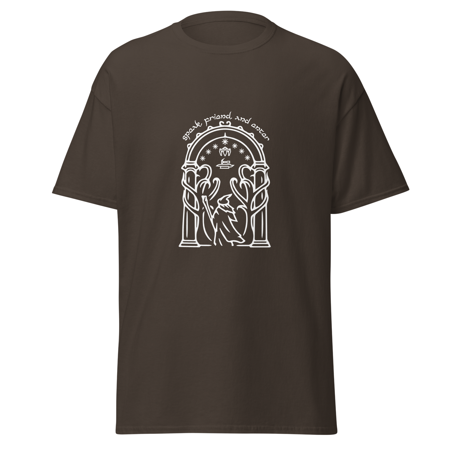 Lord Of The Rings Doors of Durin Unisex T-Shirt (White Edition)