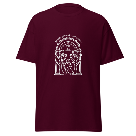Lord Of The Rings Doors of Durin Unisex T-Shirt (White Edition)