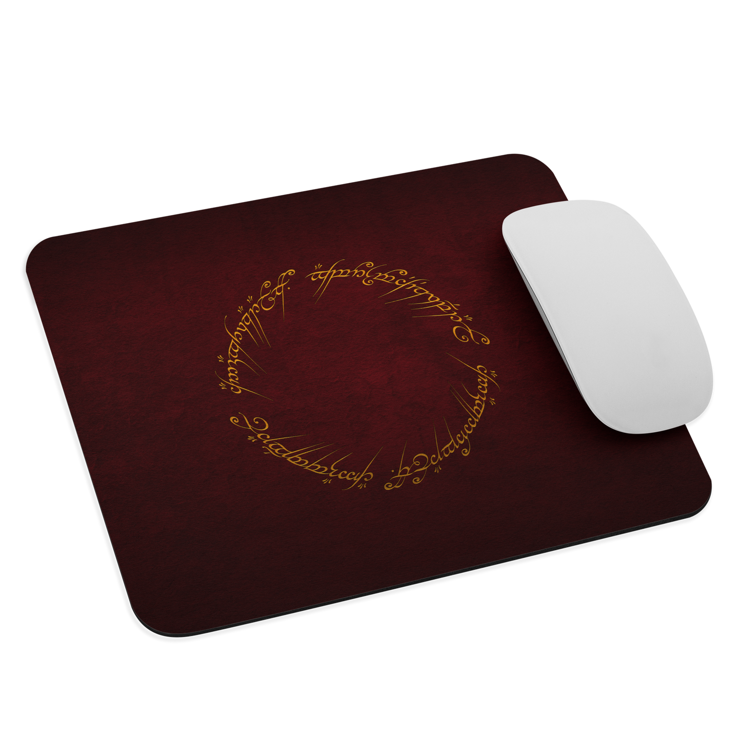 One Ring Inscription Mousepad (Red Edition)