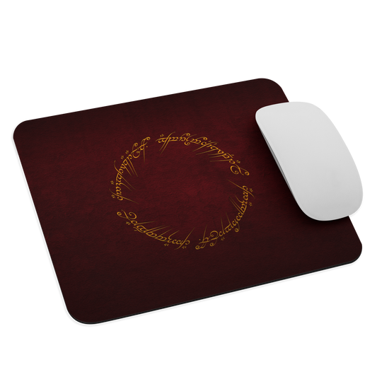 One Ring Inscription Mousepad (Red Edition)