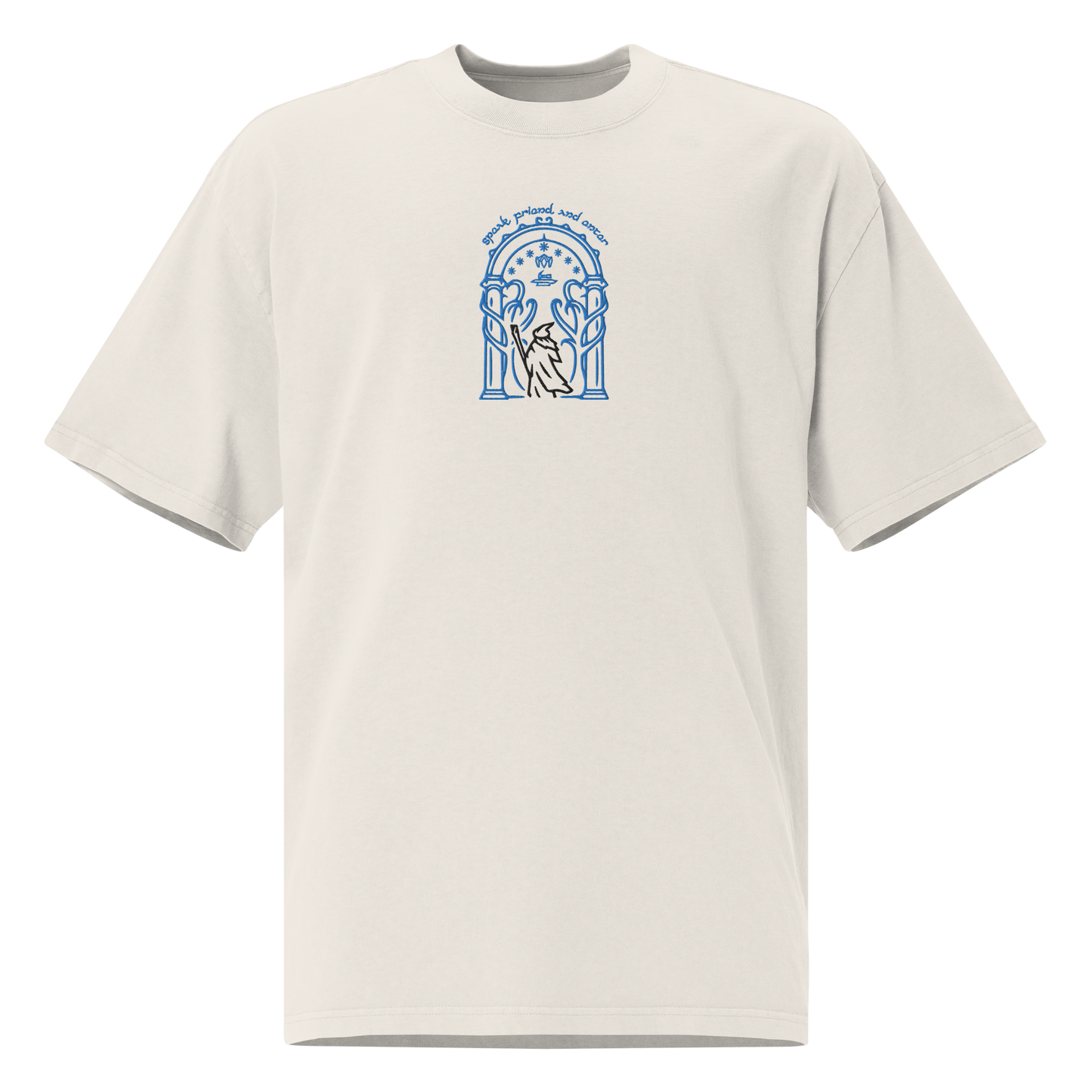 "Doors Of Durin" Oversized faded t-shirt