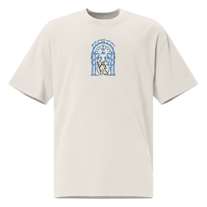 "Doors Of Durin" Oversized faded t-shirt