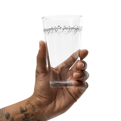 One Ring Inscription Pint Glass