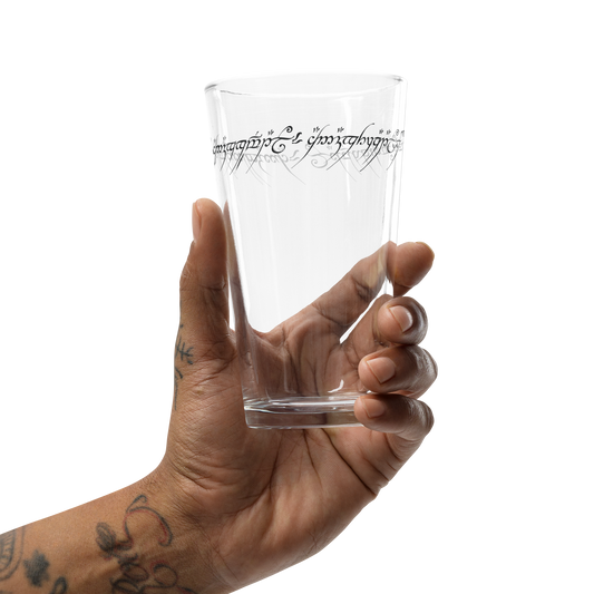 One Ring Inscription Pint Glass