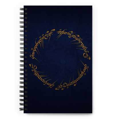 The One Ring Inscription Notebook (Blue Edition)