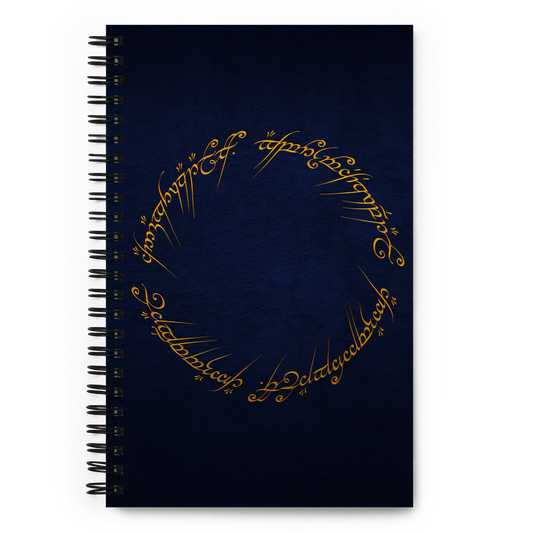 The One Ring Inscription Notebook (Blue Edition)