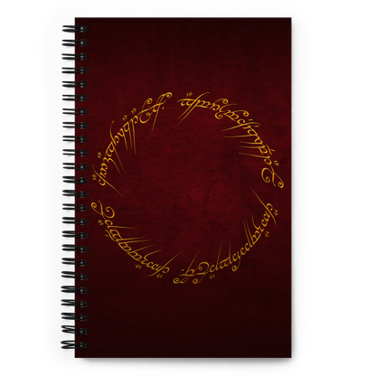 The One Ring Inscription Notebook (Red Edition)