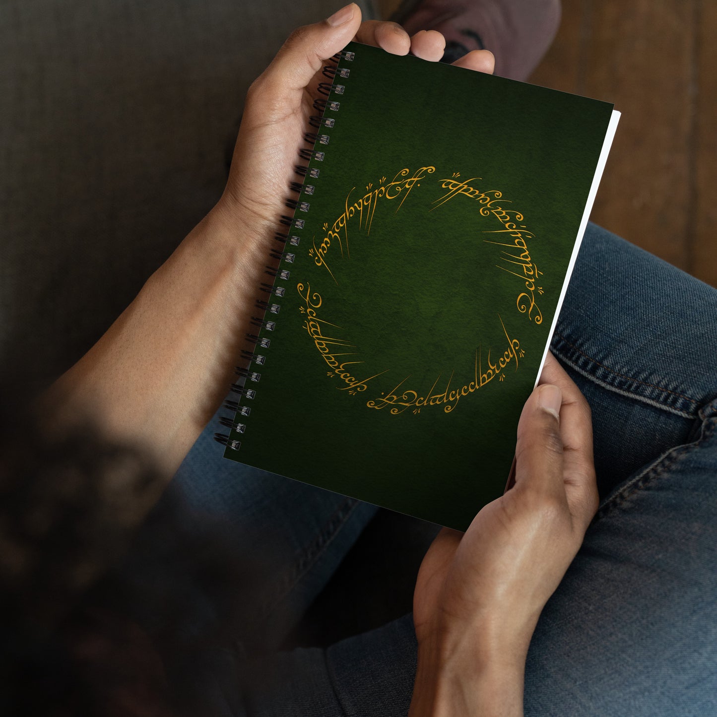 The One Ring Inscription Notebook (Green Edition)