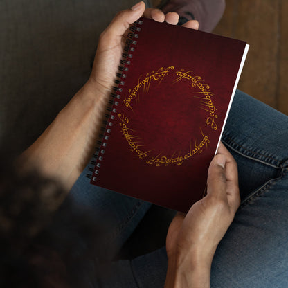 The One Ring Inscription Notebook (Red Edition)