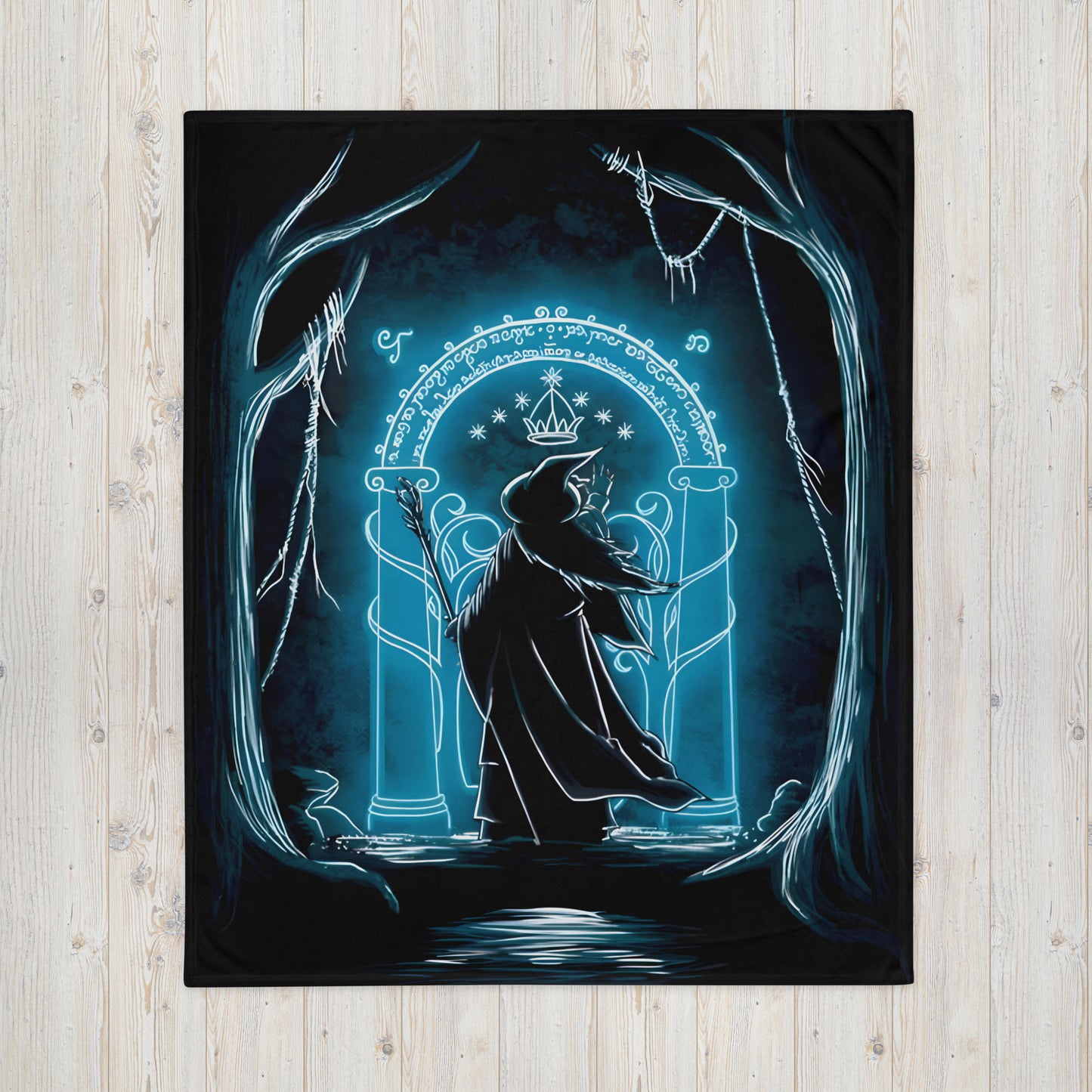 Gates of Moria Throw Blanket