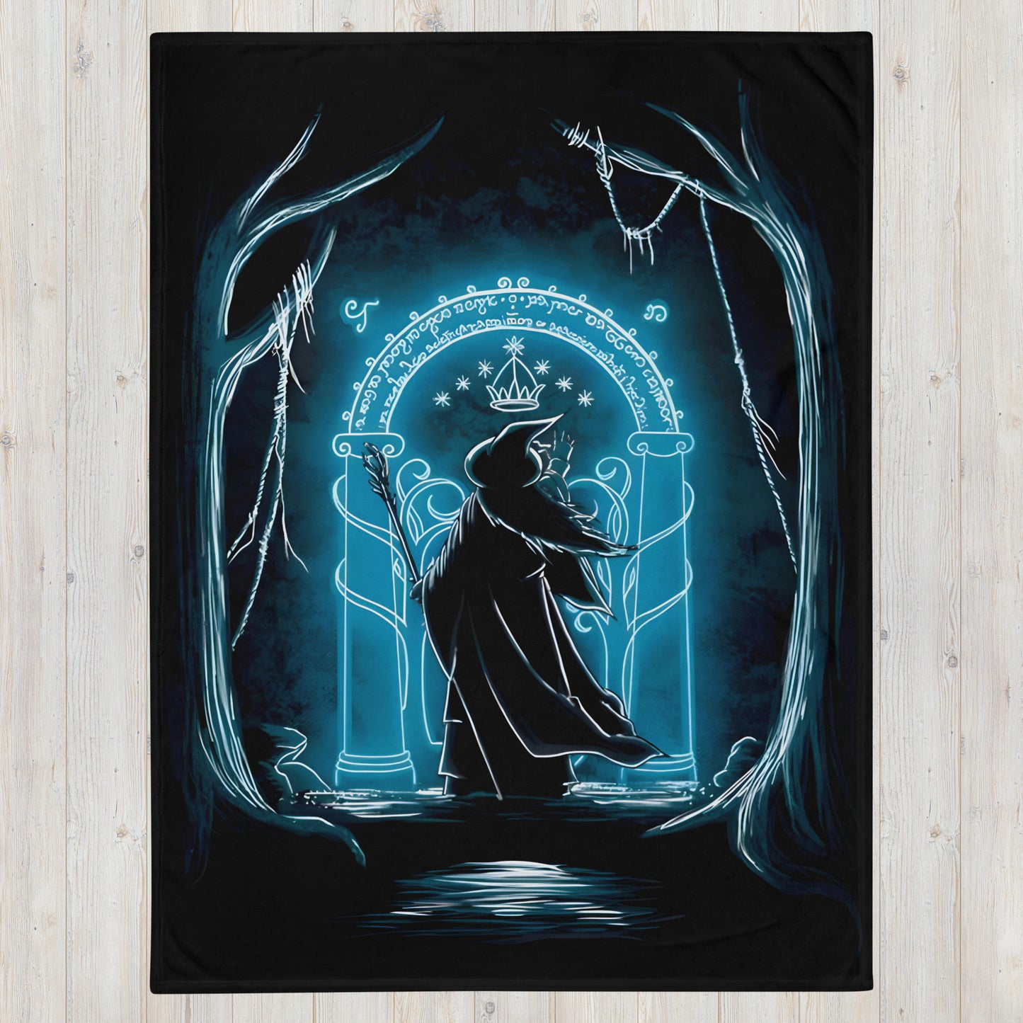 Gates of Moria Throw Blanket