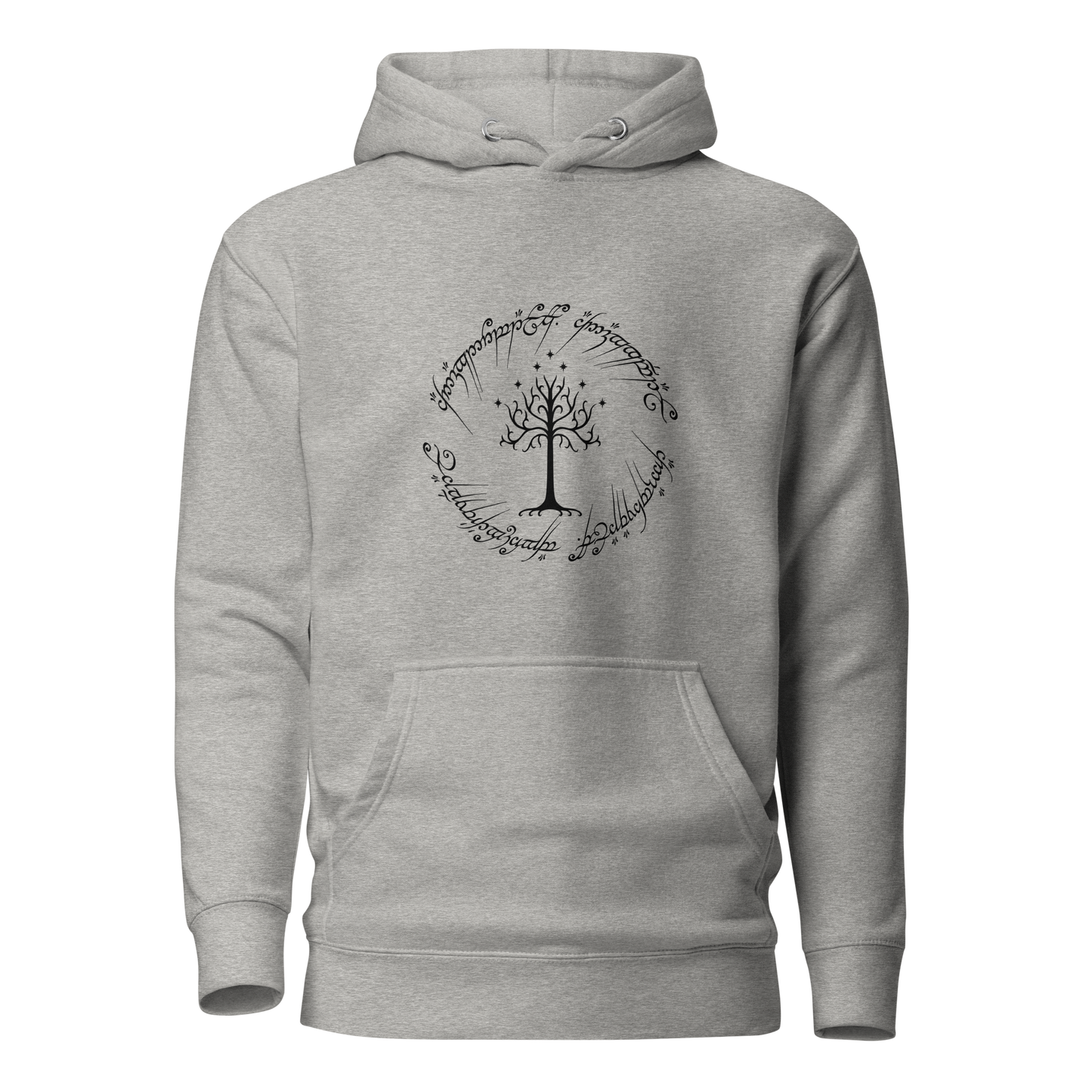 Lord Of The Rings "Tree Of Gondor and One Ring Inscription" Unisex Hoodie