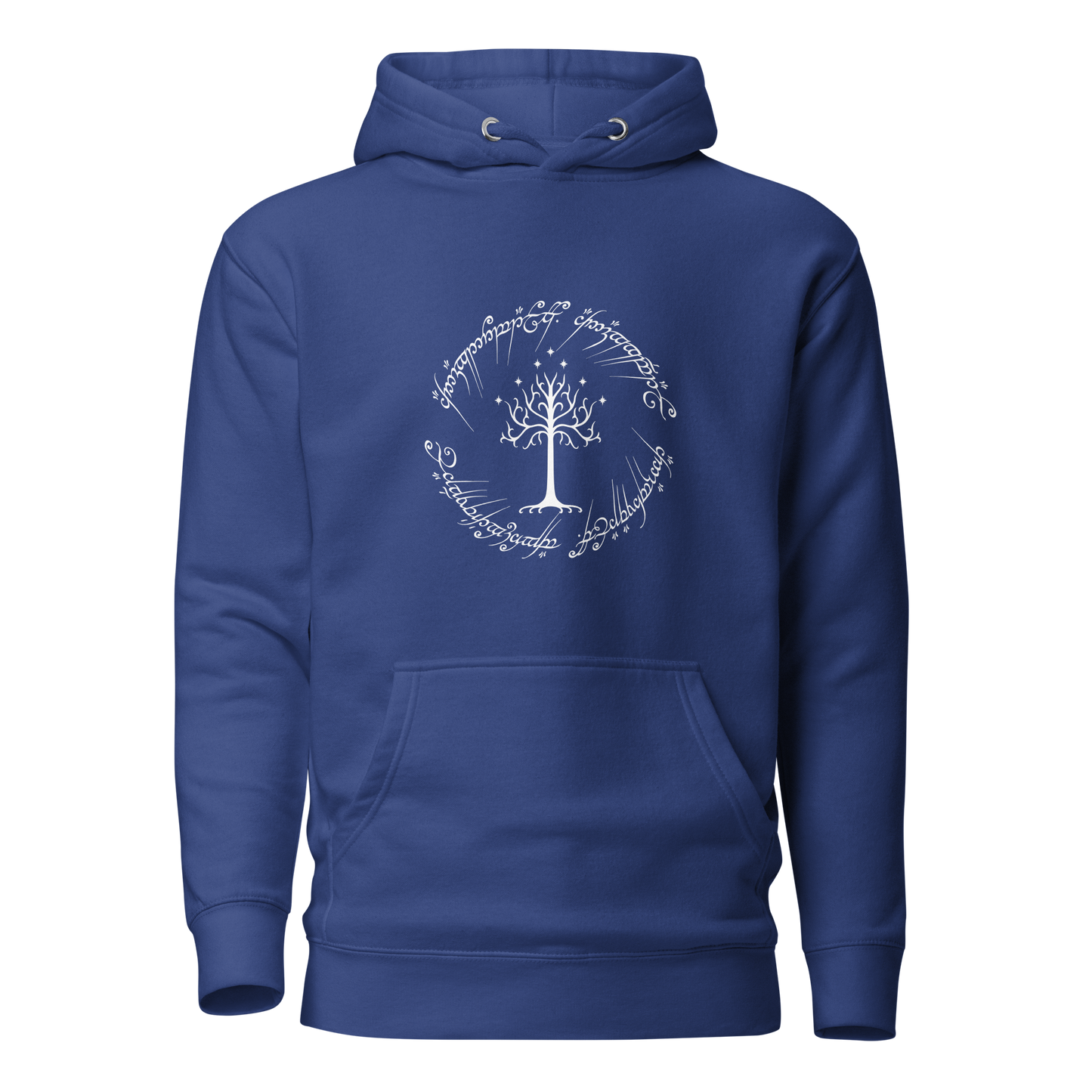 Lord Of The Rings "Tree Of Gondor and One Ring Inscription" Unisex Hoodie