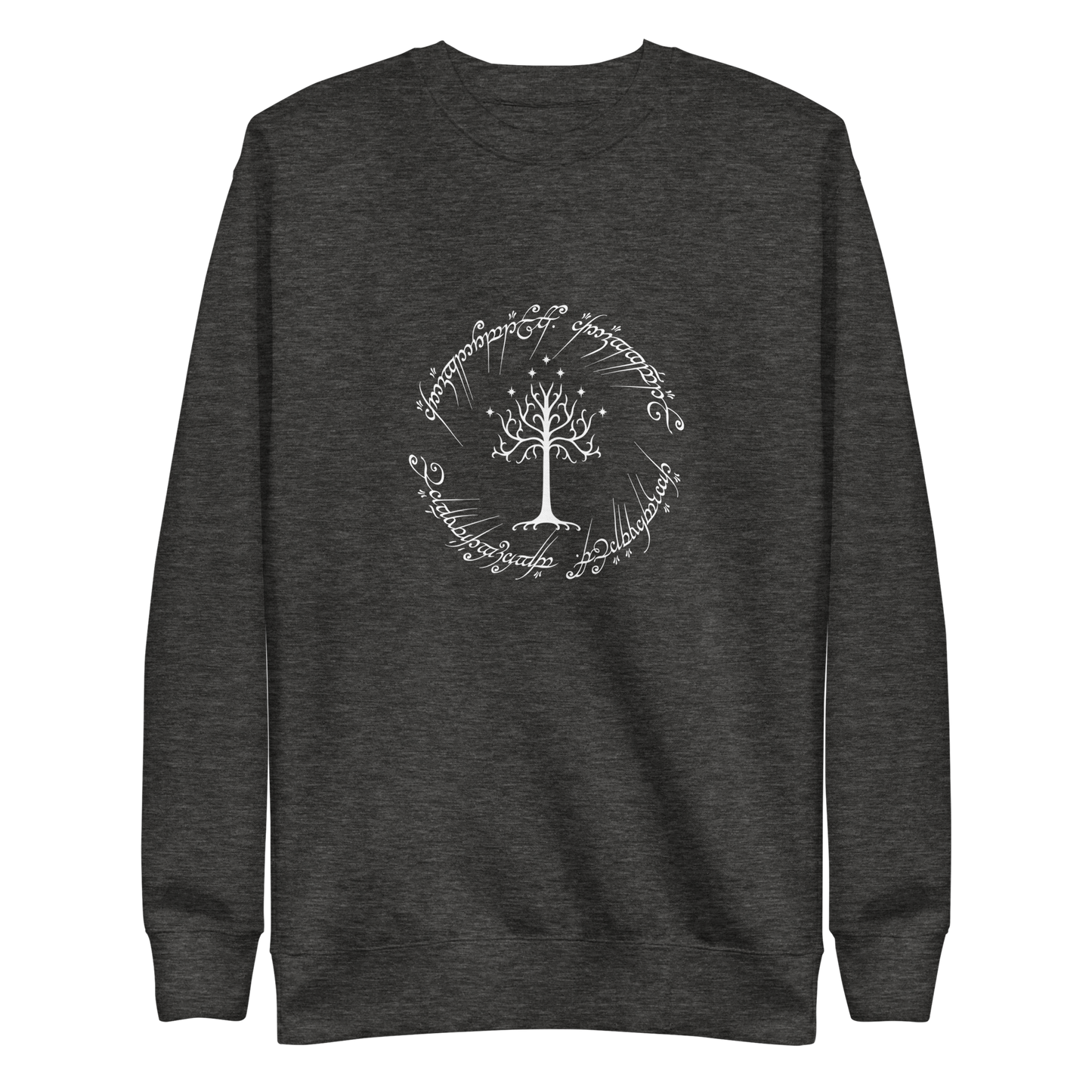 Lord Of The Rings "Tree Of Gondor and One Ring Inscription" Unisex Sweatshirt