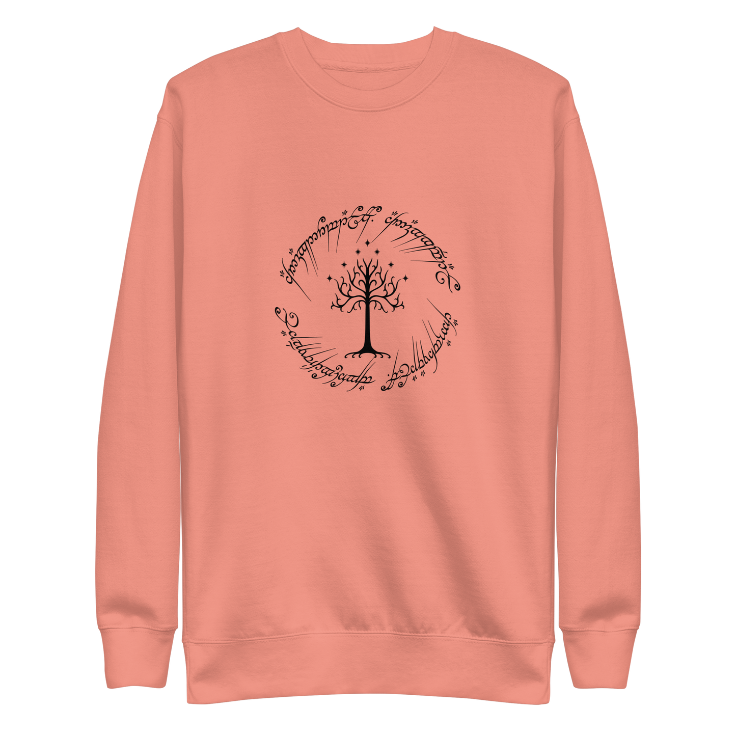 Lord Of The Rings "Tree Of Gondor and One Ring Inscription" Unisex Sweatshirt