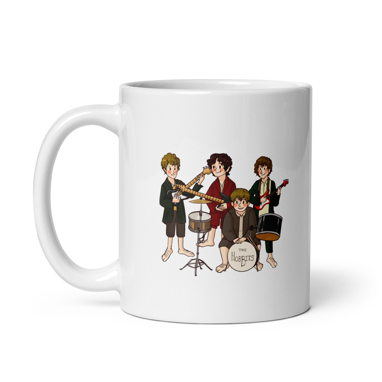 "The Hobbits" White Mug