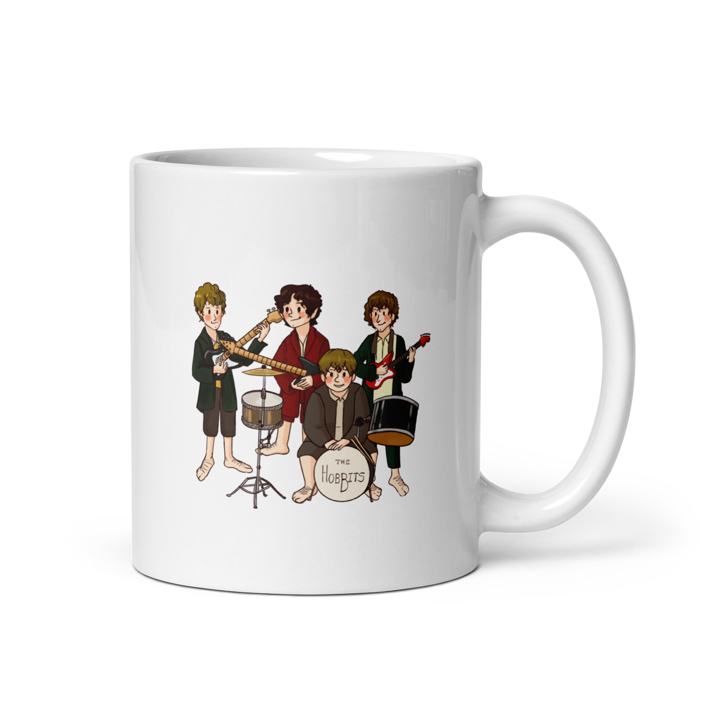 "The Hobbits" White Mug