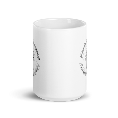 Lord Of The Rings Tree Of Gondor and One Ring Inscription Mug