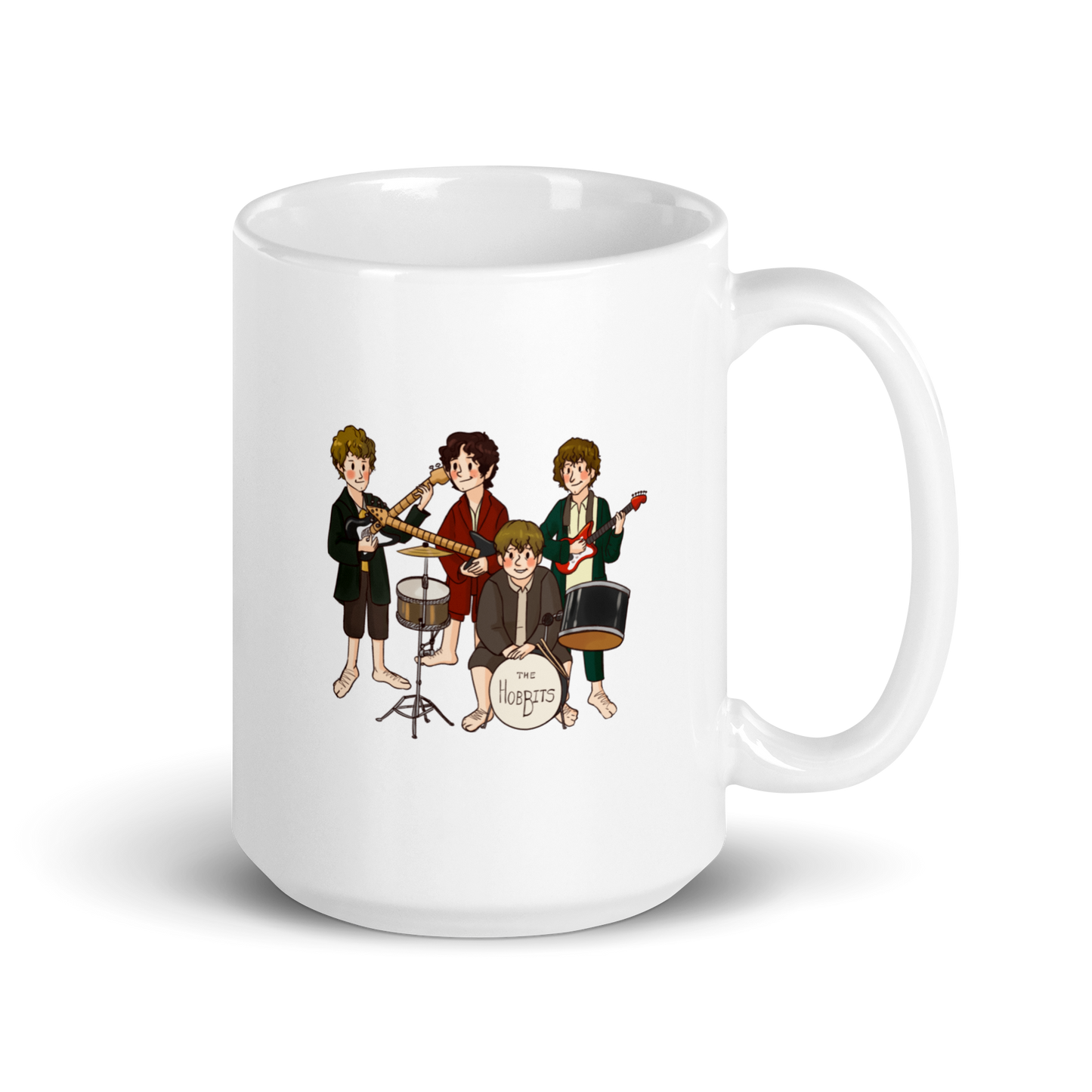 "The Hobbits" White Mug